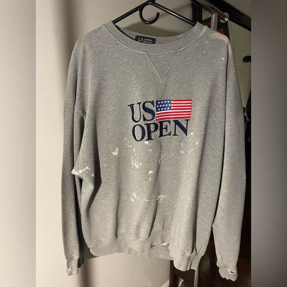 Vintage Paint Splatter U.S. Open Oversized Crewneck